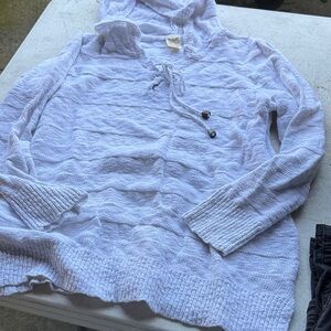 Faded Glory white Cotton Sweater